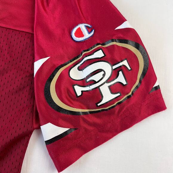 Champion San Francisco 49ers Jersey men’s 44 Steve Young #8 NFL Red Shirt - Picture 8 of 9